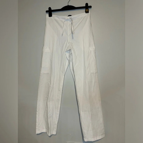 Set of 3 Scrub Pants Size SMALL White Scrub Bottom Medical Apparel Nurse Pants - Picture 3 of 13